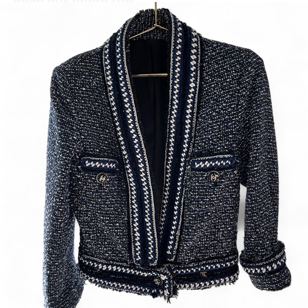 CHANEL Tweed Braided Trim Jacket – Spring 2016 Collection (Ref. P56087)